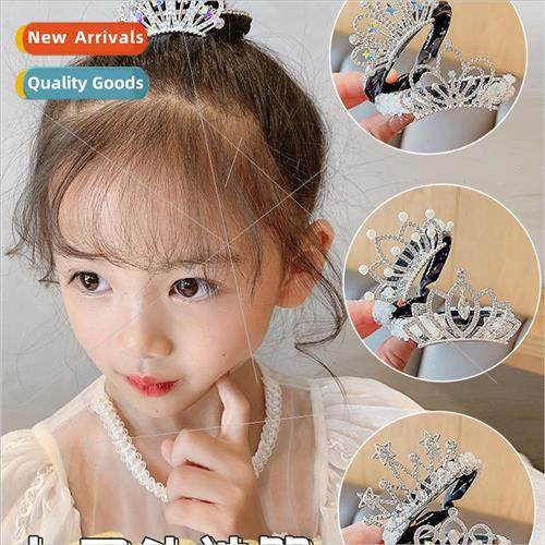 Korea cute crown headdress children pill head plate hair art