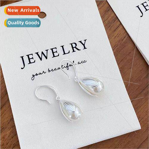 Pearl bud ear hook earrings female retro earrings earrings f
