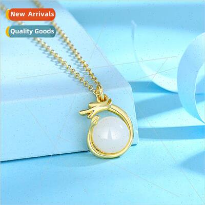 Chinese Zodiac Dragon Necklace Women Moe Fun Gold Dragon Pen
