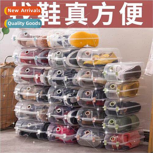 Transparent shoe box shoe organizer organizer box god men wo