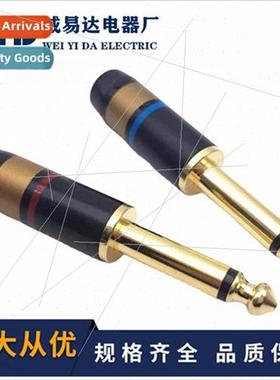 Monster 6.5 Mono Plug 6.35 Large 2-prong Guar Microphone Cab