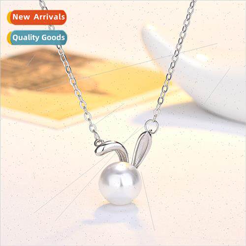 Bunny pearl necklace female 2023 new tide fashion niche coll
