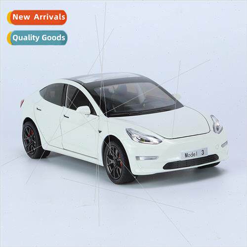 1/24 car model3 simulation alloy sound light boomerang steer