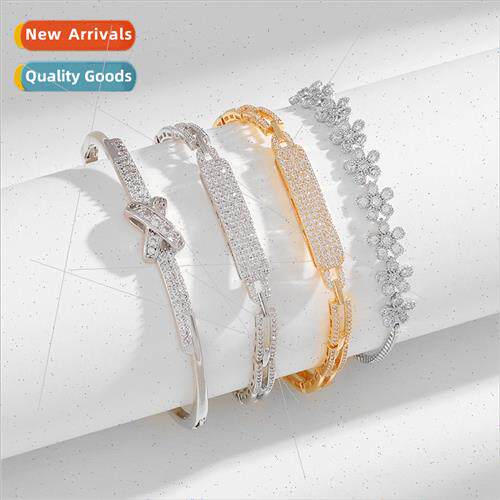 Copper inlaid zirconium exquise bracelet women fashion atmen