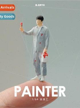 1/64 paint workers se characters miniature mannequin model s