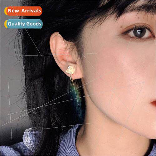 Ear clips whout ear holes female French oil painting sense w
