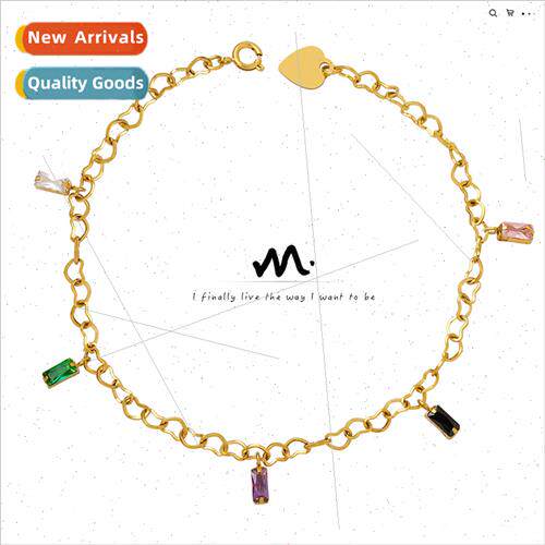 Autumn winter Koreand wild tanium steel gold-plated bracelet