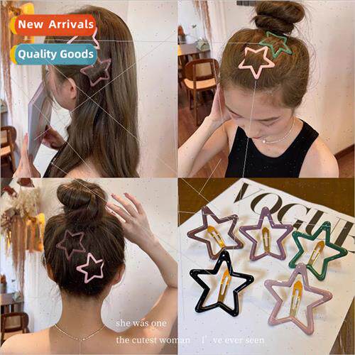 Clouds pentagram hollow bb clip broken hair ehead bangs sea