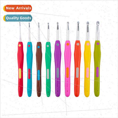 Colorful Soft Shank Aluminum Crochet Hooks Set Handmade diy