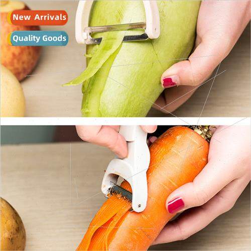2-in-1 Kchen Peeler Stainless Steel Potato Melon Peeler Hous