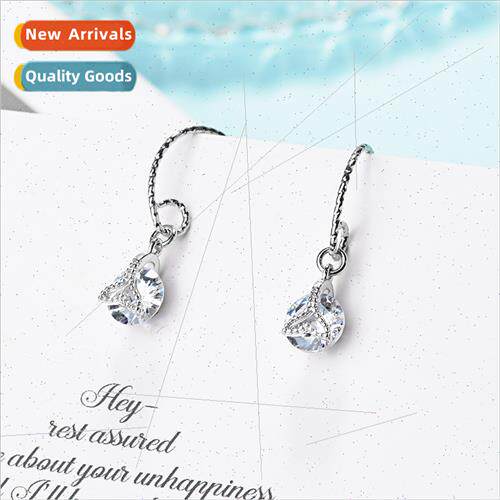 Mermaid earrings female fashion shiny three-dimensional zirc