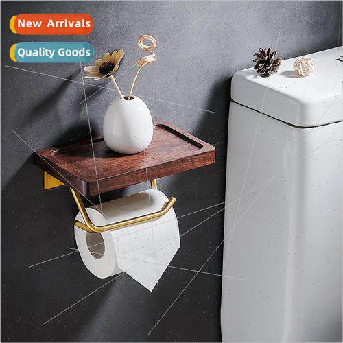 Black walnut paper towel box toilet paper holder bathroom pa