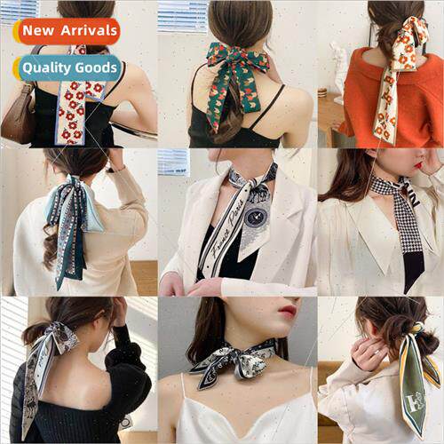 French elegant scarf vintage tie headbhair bhair rope ins ha