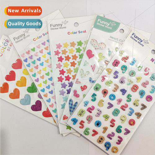 Korea drip stickers collection digal colorful love peach hea