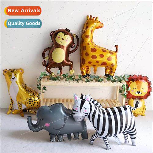 Jungle animals aluminum film balloon children birthday decor