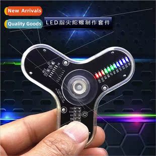 LED fingertip gyro making k 3 leaf light-emting gyro DIY spa