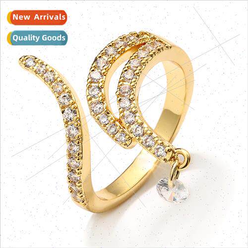 Fashion full diamonds exquise open index finger ring open fi