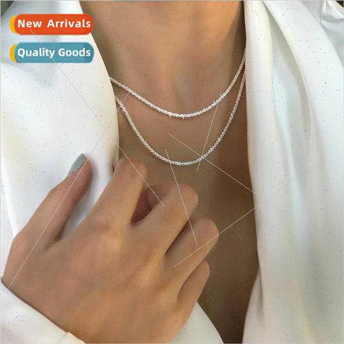 Italian twist sparkling naked chain vegan necklace Korea min