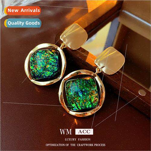 lver needle vintage diamond resin earrings fashion earrings