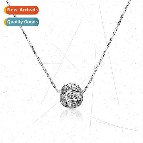 lver plated trans beads necklace Plating 925 silver ripple c