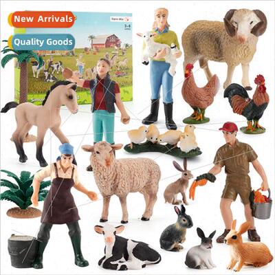 Horses cows sheep chickens hedgehogs rabbs model children co