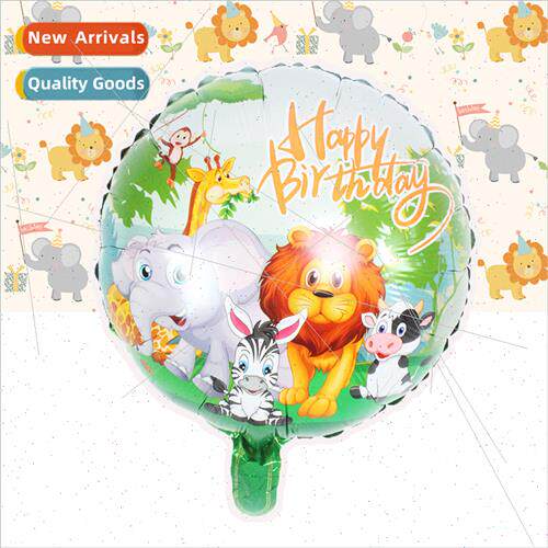 New 18 inch round est animal birthday aluminum film balloon