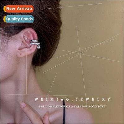 Love zirconia multi-layer earrings ins niche no ear hole ear