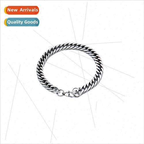 Wide Cuban bracelet men Rough wild hip-hop fashion nd bully