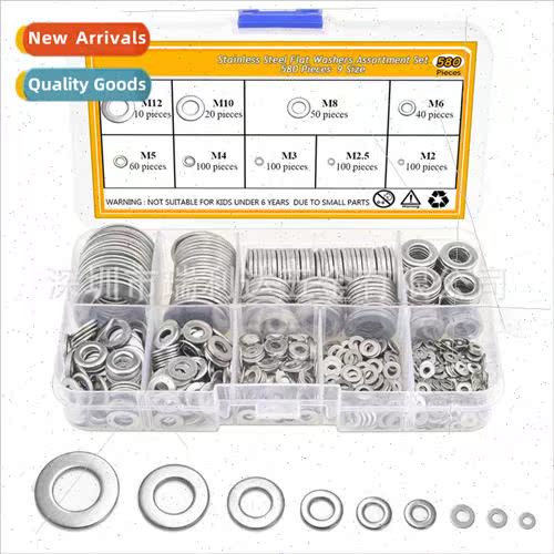 580pcs304 flat gasket flat gasket set combination gasket rou