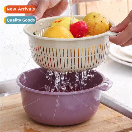 Double dishwashing basket drip basket portable kchen plastic