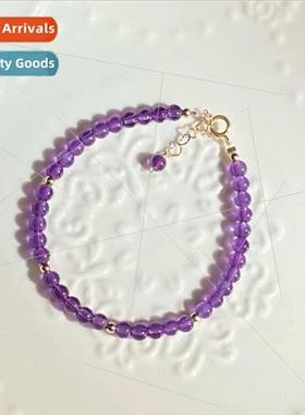 February cky Natural Uruguay Amethyst Bracelet Women Exmely