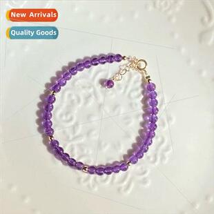 February cky Natural Uruguay Amethyst Bracelet Women Exmely
