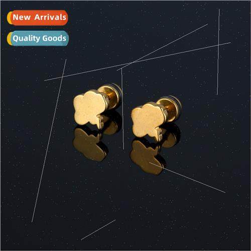 stainless steel casting earrings cloud lightning bolt ear bo