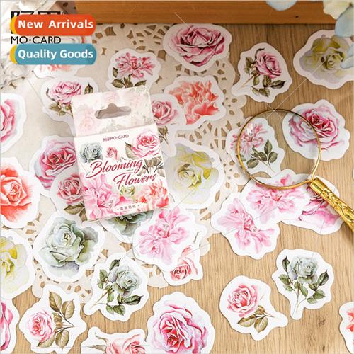 Boxed Stickers Blooming Flowers INS Flower Handbook DIY Mate