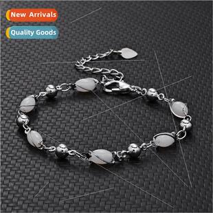 Oval Beads Bracelet Fashion Geometric Oval Multicolor Gemsto