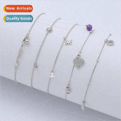 Korea Summer Fashion Hundred mple Anklet Women Copper Plated