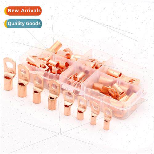 60pcs SC Peephole Copper Terminal Block SC6-25 Boxed Purple