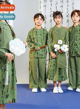 Childrens cheerleaders permances out of the costume country