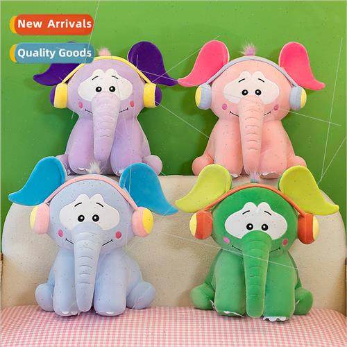 Cartoon elephant plush toys colorful musical elephant doll p