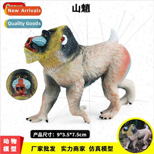 simulation animal toys wild animal model solid mandrill ghos