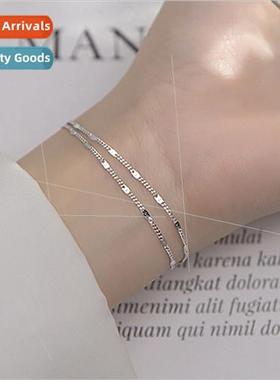 Korea simple stainless steel double layer sequins splicing b