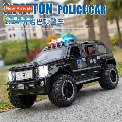 Foam boxed simulation 1:24 George Patton alloy police car mo