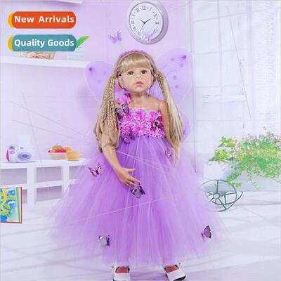 ght purple flowers girls tutu holiday permance runway dress