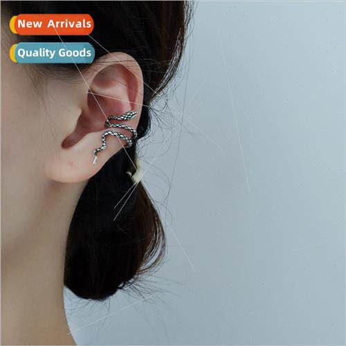 Do old snake earrings Europe popular retro texture small sna