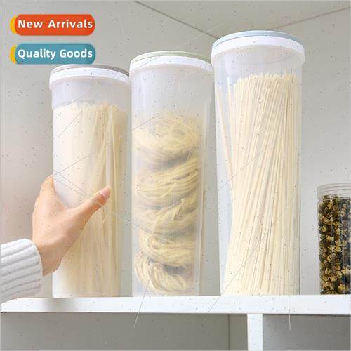 Kchen Noodle Storage Box Plastic Transparent Sealed Jar Grai