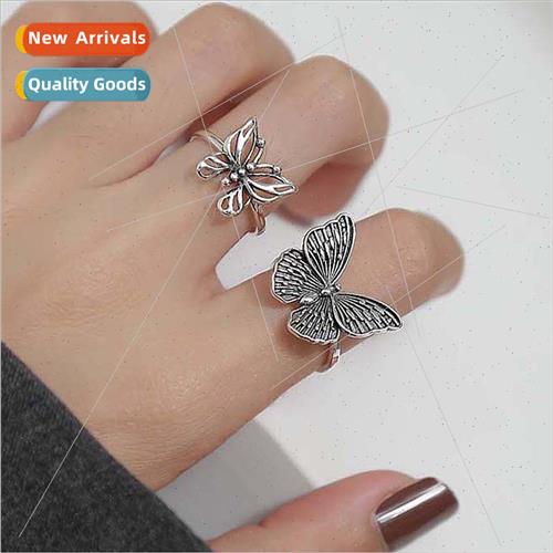 Vintage Thai silver index finger ring female Korea carved ho