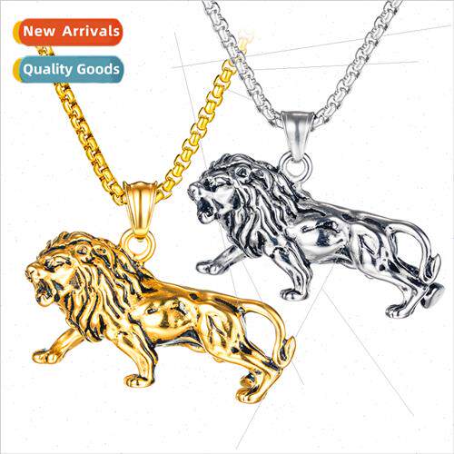 Europe Classic Bully on Animal Pendant Necklace Set Men Tani