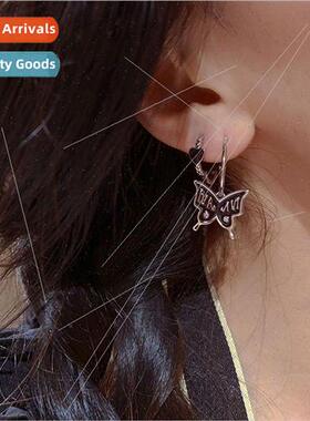 Spice Girls Black Bow Earrings Women che Earrings 2022 New