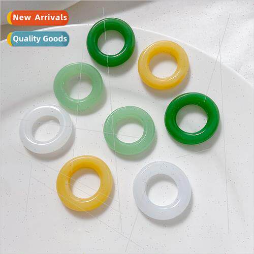 imation jade color running ring diy ancient jewelry handmade