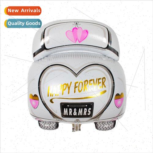 Decoration supplies love heart wedding car modeling aluminum
